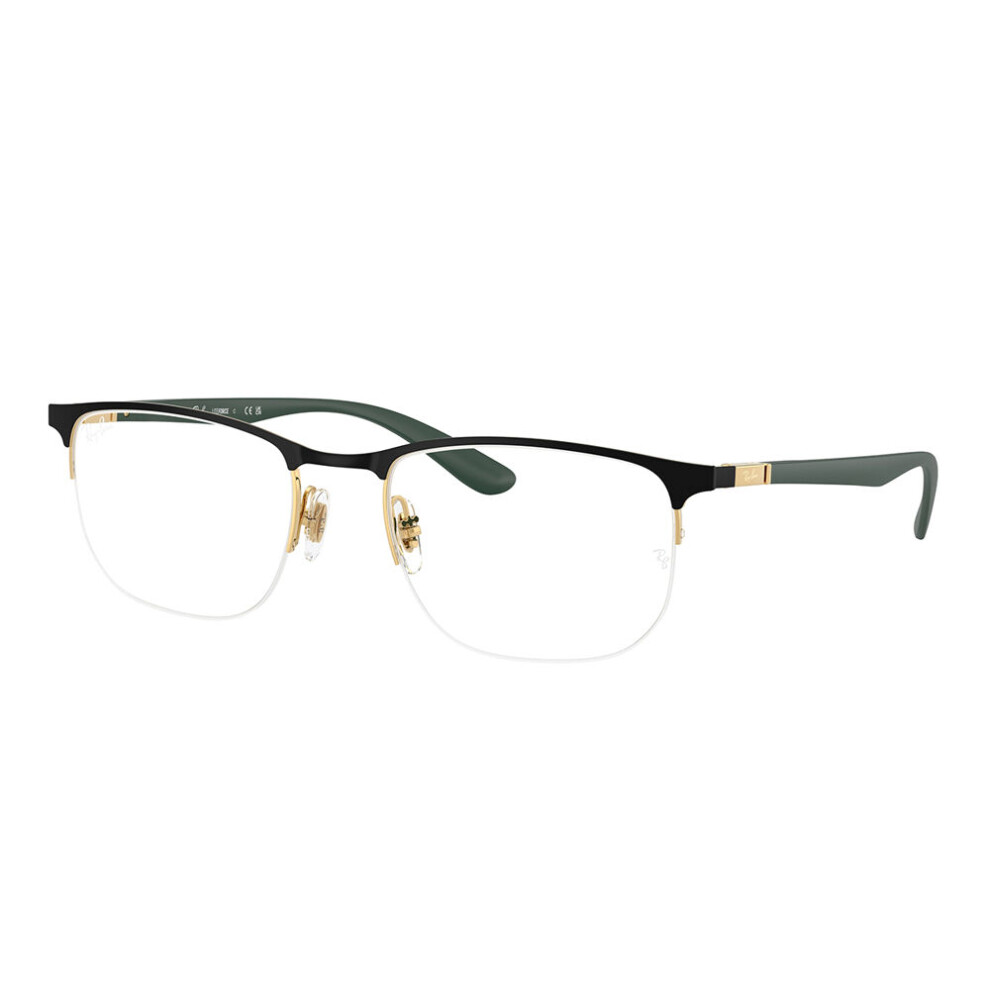 Ray - Ban Unisex Black Rx6513 2994 Optical Frames Metal Transparent Geometric Normal - Image 3
