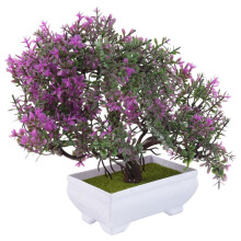 Artificial Plants Bonsai Small Tree Pot Fake Plant Flowers Potted Faux Bonsai for Home Room Table Hotel Garden Decor C