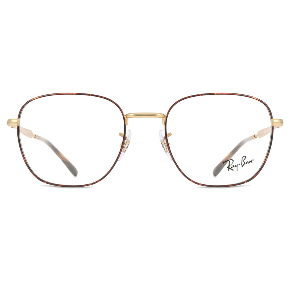 Ray - Ban Unisex Rx6534 3188 Optical Frames Metal Havana Transparent Squared Normal - Image 3