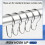 Lot Von 100 Eisen Duschvorhang Haken Ringe Birne Clips 3