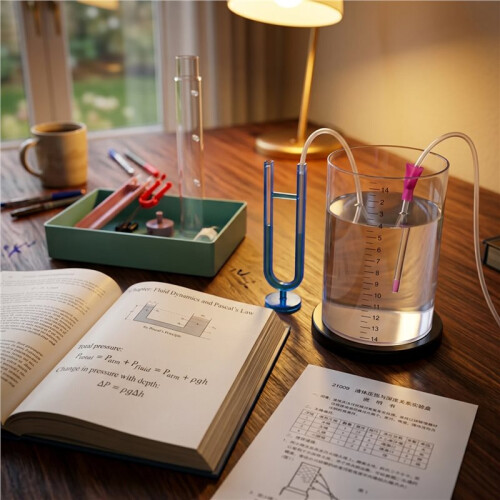 Liquid Pressure and Depth Relations Laboratory Liquid Pressure Mechanical Experiment Physics Teaching Instrument 1