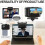 7.5 Inch Portable Teleprompter, Handheld/Desktop/Monitor Mode, Supports Remote Control for Smartphone Tablets Camera 4