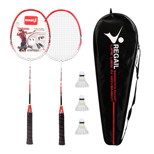 Badmintonschläger-Set 2 Spieler mit Netz
