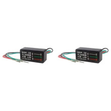 2X 12A 3Cables Electronic LED Flasher Relay for LED Car and Motorcycle General Flasher Relay Turn Signal Bulb