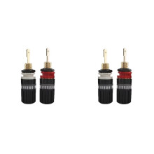 2X Terminales de Altavoz de Alta Gama Amplificador Audiófilo Conector de Terminal de Altavoz Conector de Audio de Sonido con Conector Tipo Banana