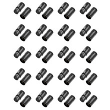 40X Male & Female Compact XLR Microphone Solder Adapter Adjustable 90 3Pin XLR Solder Connector 3 PIN XLR Ends