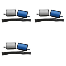 3Set Car Dual Zone Air Conditioning Heater Flap Repair Kit 6480E3 for 407 2004-2016 C5 A/C Flap Kit