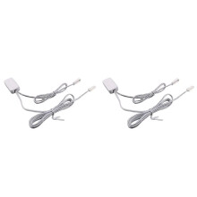 2X DC5V 12V PIR-Induktionsbrytare Intelligent Människokroppssensor Automatisk på/Av-Brytare Inomhus (PIR DuPont Wire) Vit