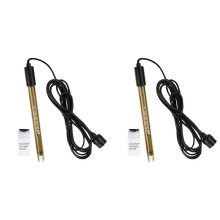 2X PH Electrode Sensor Probe Industry Experiment Laboratory Pool Water Analyzer PH Meter Tester PH Probe BNC Connector