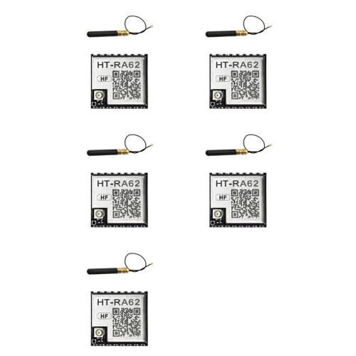 5X HT-RA62 LoRa Series Module SX1262 Secondary Development Supports LoRaWAN Protocol with Antenna 863-928mhz