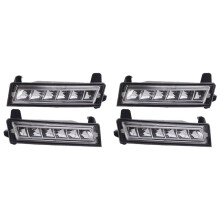 4x Car Front LED Fog Lamp Daytime Running Light A1649060151 A1649060251 for - ML GL GLK W164 X164 X204