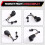 Universal Electronic Display Gear Shift Knob Handball Shift Lever for  B8  7 MQB  Car Accessories 7