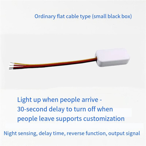5X DC3-24V  Penetrable Microwave  Motion Sensor  - Auto Light /Off, 30s Delay, for Closet, White 2