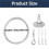 12 Pack 6ft Ceiling Sign Hanger Wire Kit, 2m Adjustable Suspension Hanging Cable Wire with Hook Wall Mount Cable 3