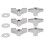 18X Trumset Fasta Vingmuttrar T-Typ Stativmutter Cymbalbricka Byte Av Slaginstrumentdelar 6