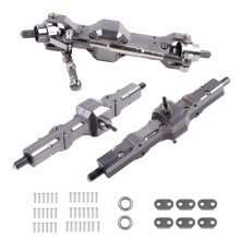 2X Caja de Cambios de Eje de Puente Trasero Medio Delantero de Metal para WPL B16 B36 FY004 1/16 RC Car Truck Upgrade Parts Accesorios