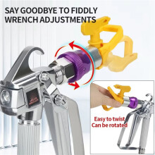 2X Airless Paint Spraying Fan Pivot Rotary Joint 360 Rotation ,Airless Sprays Accessory Pivoting Swivel Connector