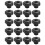 20X M10 10mm Dia Thread Black Plastic Star  Clamping Knob Grip 2