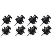 8 Peças Guitar Strap Lock Heavy Duty Metal Button Security Straplock para Guitarra Acústica Elétrica Baixo Ukulele