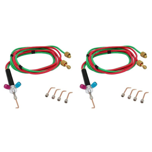 2X Portable Acetylene Oxygen Soldering Torch  Gas Welding Torch Kit