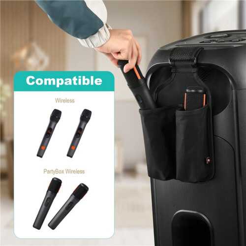 2X TXEsign Microphone Holder for  PartyBox Wireless Microphone, Mic Hanger Storage Holder