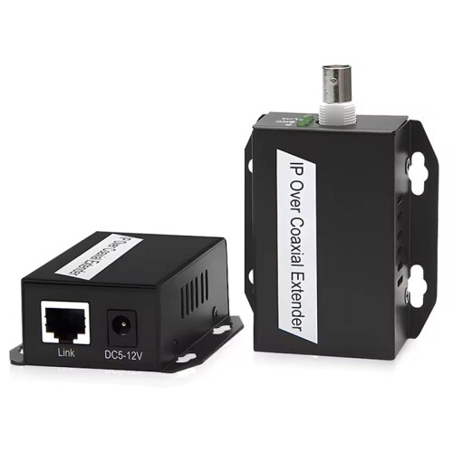 4Pair Ethernet IP Extender over Coax HD Network Kit EoC Coaxial Cable Transmission Extender US PLUG