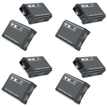 4X 1080P -Kompatibler Glasfaser-Extender über SC-Glasfaserkabel, 20 Optischer Video-Transceiver zu Glasfaser-EU-Stecker