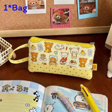 (ThinPenBag) Fun Cute Style Pen Organizer With Spacious Storage For School Home Office And