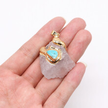 (Style D) Pendant Crystal Spring Polished Watercrystals Natural Jewelry Pattern Lovers