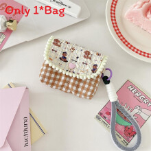 (StyleJ) Travel Cotton Small Pouch Storage Bag For Ccd Camera Accessories Cosmetic And