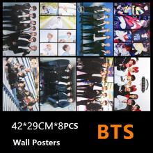 Kpop 8pcsset Bts Wall Hanging Poster Bangtan Boys Photo Jung Wall Kook Decor