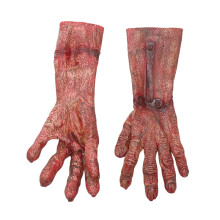 (Coffee) Bloody Latex Werewolf Gloves Horror Halloween Party Cosplay Costume Accessories