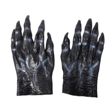 (Black) Bloody Latex Werewolf Gloves Horror Halloween Party Cosplay Costume Accessories