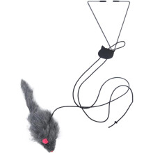 Plush Simulated Mouse Cat Toy – Hanging Interactive Teaser for Cage or Door