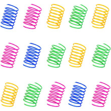 Cat Springs Toys 100-Pack – Colorful Plastic Coil Springs for Cats & Kittens