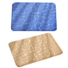 Tapis de Bain Tapis de Salle de Bain PavéS Tapis de Bain Absorbant L'Eau pour Salle de Bain Tapis de Bain Lavables en Machine (50 X 80 Cm, Marron)