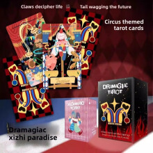 (Red Box)Tarot Interactive Playing Cards With Engaging Visuals For Adults And Teens