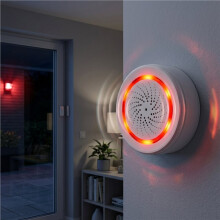 Tuya ZigBee Sound et Light Siren Sensor Life Home Security System Tuya Gateway Hub SirèNe Alarme pour Tuya
