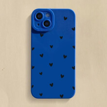 (6 / iPhone 8) Love Heart Silicone Case for iPhone 17 16 15 14 13 12 11 Pro Max Plus SE