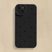 (4 / iPhone 8 Plus) Love Heart Silicone Case for iPhone 17 16 15 14 13 12 11 Pro Max Plus SE