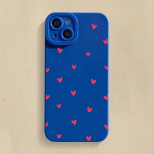 (3 / iPhone X) Love Heart Silicone Case for iPhone 17 16 15 14 13 12 11 Pro Max Plus SE