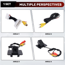 CaméRa de Recul de Voiture CaméRa D'Aide au Stationnement pour 2/Demio Hatchback (DJ) 2014-2021 Compatible Câble D'éCran D'Usine