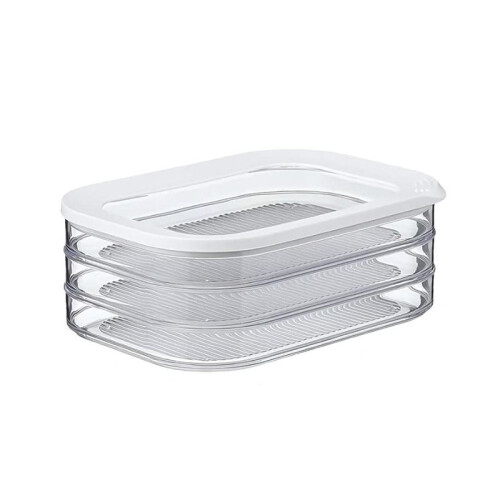 Lunch Meat Container for Refrigerator Bacon Preservation Box Bacon Storage Keeper Food Storage Solution Detachable 1