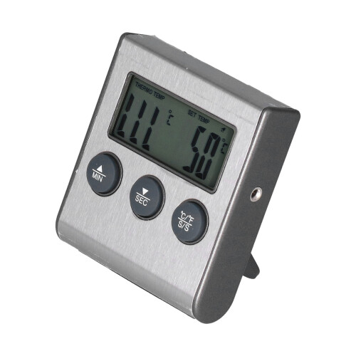 Grillthermometer mit Alarm und Sonde