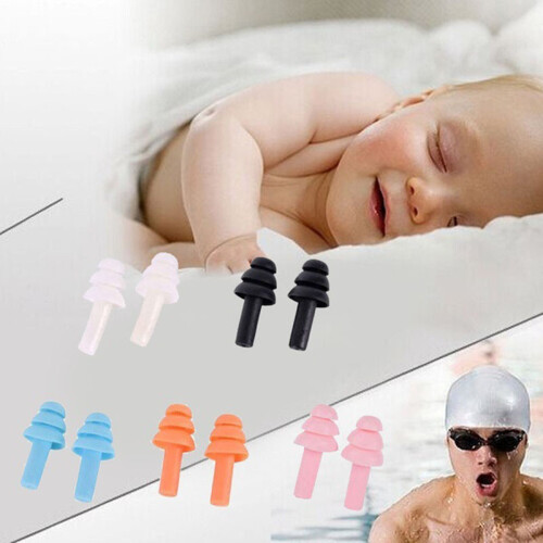 New Earplugs Anti Noise Soundproof Comfortable For Study Silicone Sleep 1