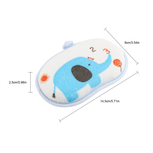 Baby Waschschwamm Elefant Baumwolle Blau 2