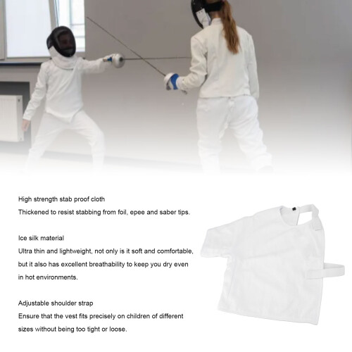Fechtweste Kinder CFA450N Gr. M stichsicher 1