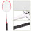 Badmintonschläger Set 2 Schläger mit Netz 2
