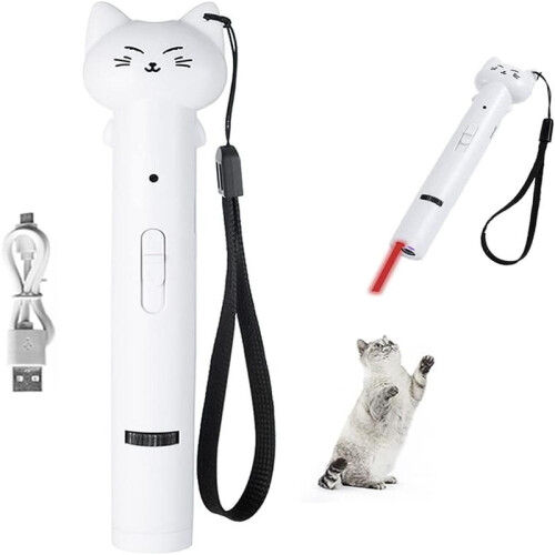 Rechargeable Cat Laser Toy – Interactive Laser Pointer for Kittens & Dogs