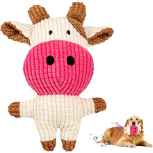 Squeaky Chew Dog Toy – Interactive Plush Toy with Crinkle Paper for Puppy Training